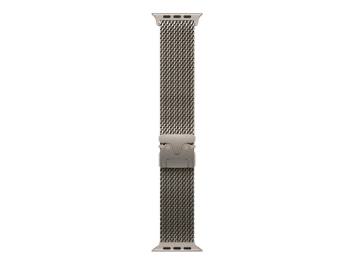 Apple Loop in maglia milanese in titanio naturale (49 mm) - Small